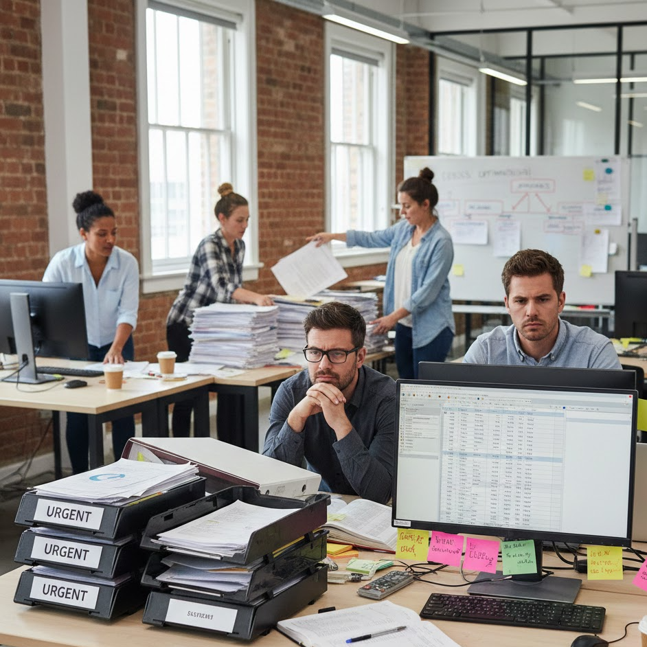 AI Workflow Automation for SMEs manual work problem photo