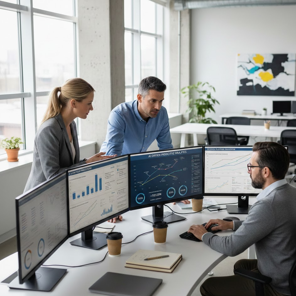 AI Finance Use Cases predictive forecasting photo